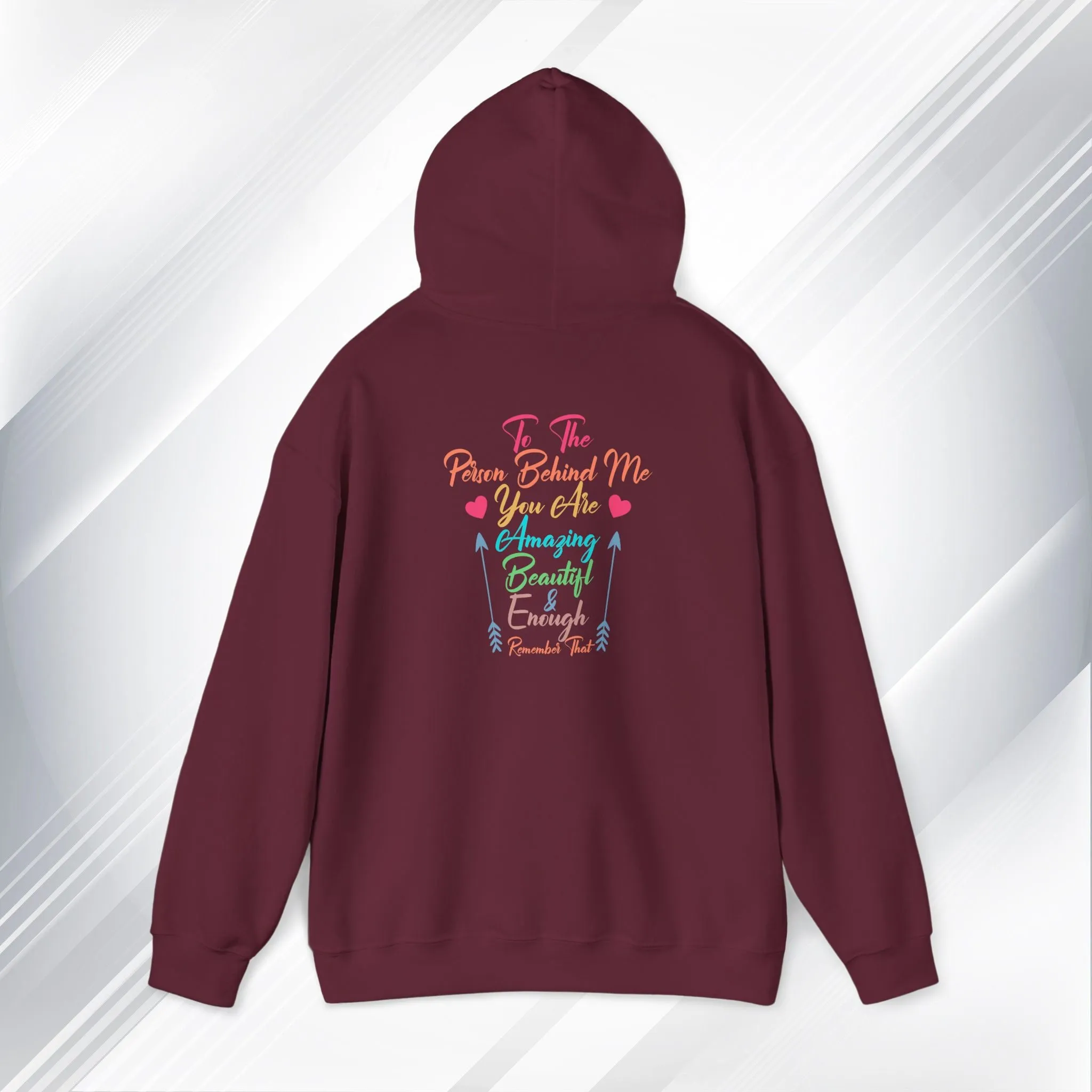 Inspirational Unisex Hoodie - 'You Are Enough' Motivational Sweatshirt for Self-Love & Positivity