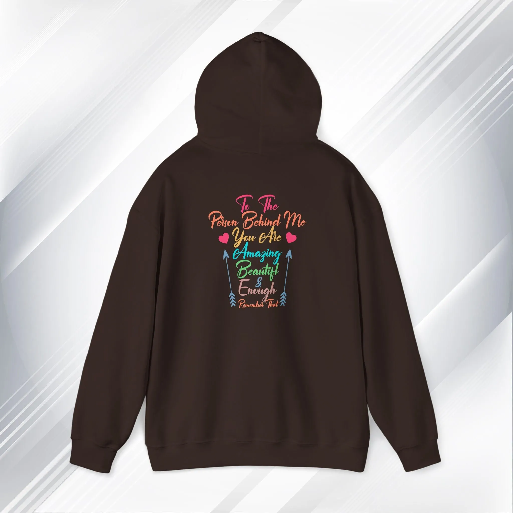 Inspirational Unisex Hoodie - 'You Are Enough' Motivational Sweatshirt for Self-Love & Positivity