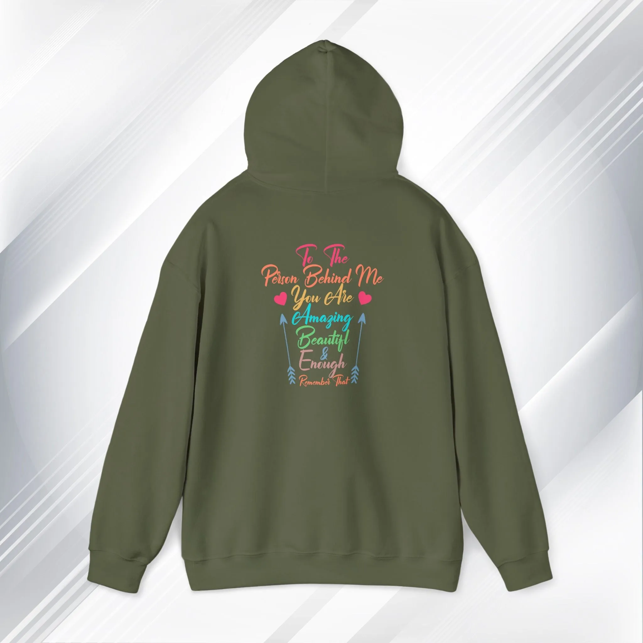 Inspirational Unisex Hoodie - 'You Are Enough' Motivational Sweatshirt for Self-Love & Positivity