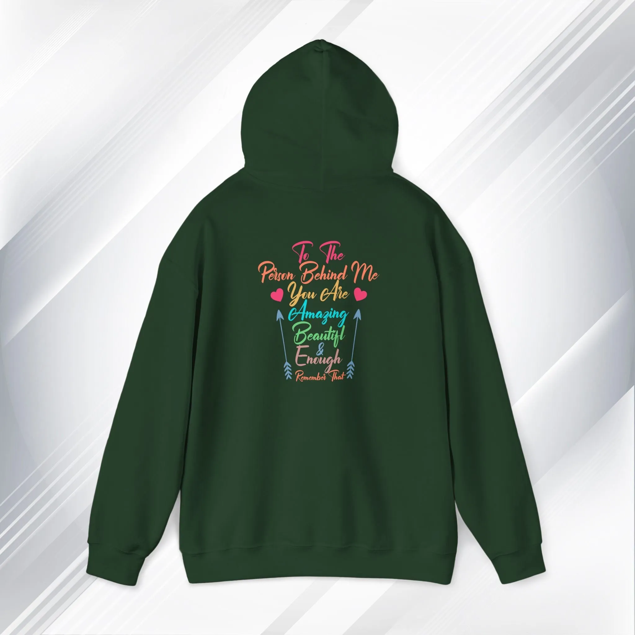 Inspirational Unisex Hoodie - 'You Are Enough' Motivational Sweatshirt for Self-Love & Positivity