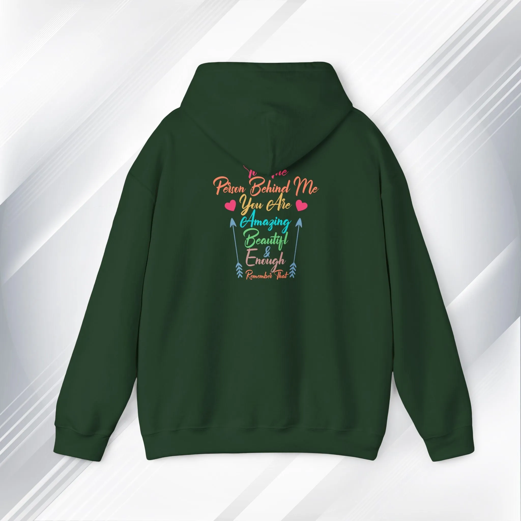 Inspirational Unisex Hoodie - 'You Are Enough' Motivational Sweatshirt for Self-Love & Positivity