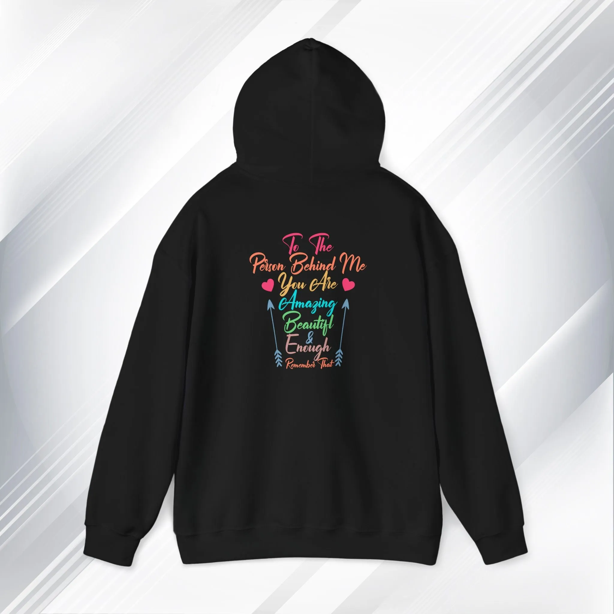 Inspirational Unisex Hoodie - 'You Are Enough' Motivational Sweatshirt for Self-Love & Positivity