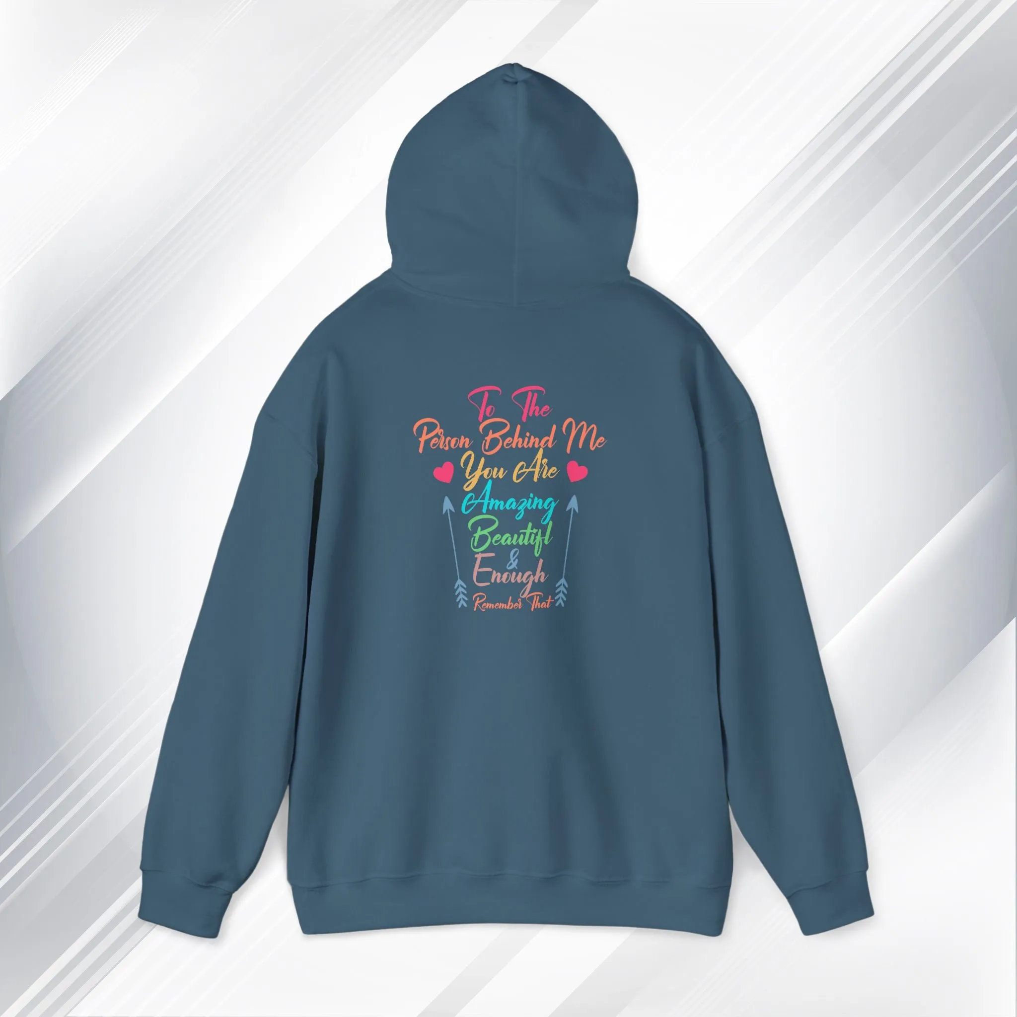 Inspirational Unisex Hoodie - 'You Are Enough' Motivational Sweatshirt for Self-Love & Positivity