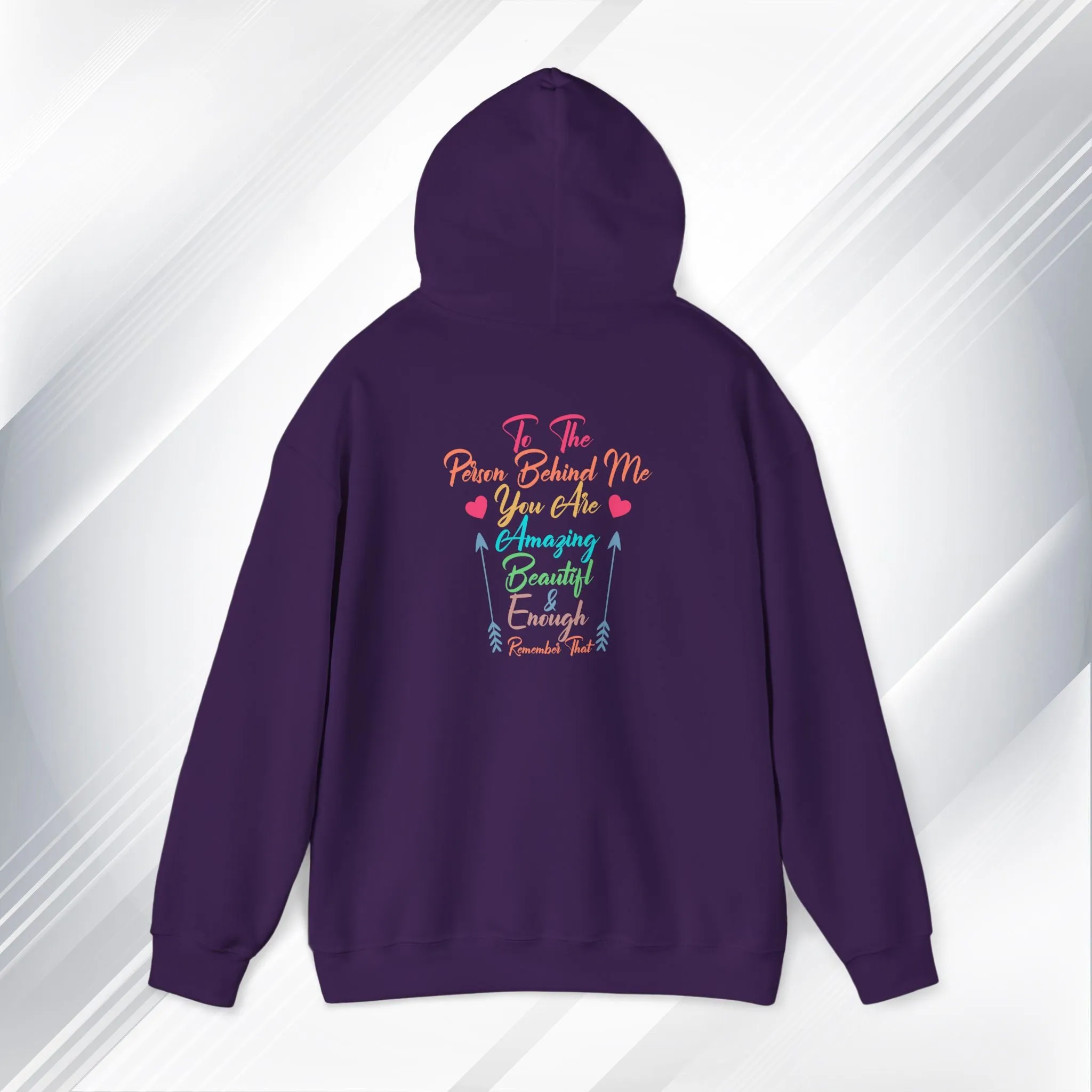 Inspirational Unisex Hoodie - 'You Are Enough' Motivational Sweatshirt for Self-Love & Positivity