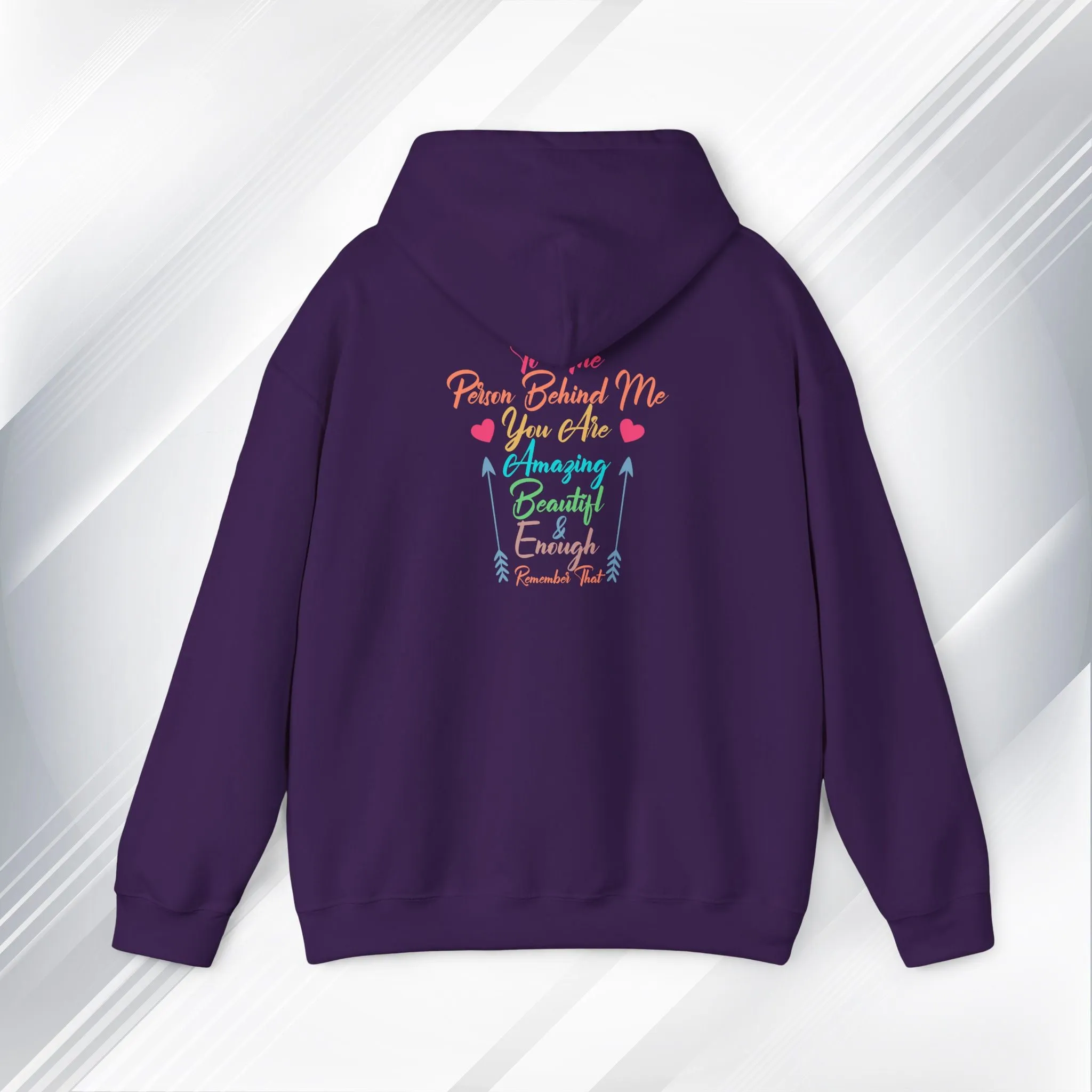 Inspirational Unisex Hoodie - 'You Are Enough' Motivational Sweatshirt for Self-Love & Positivity