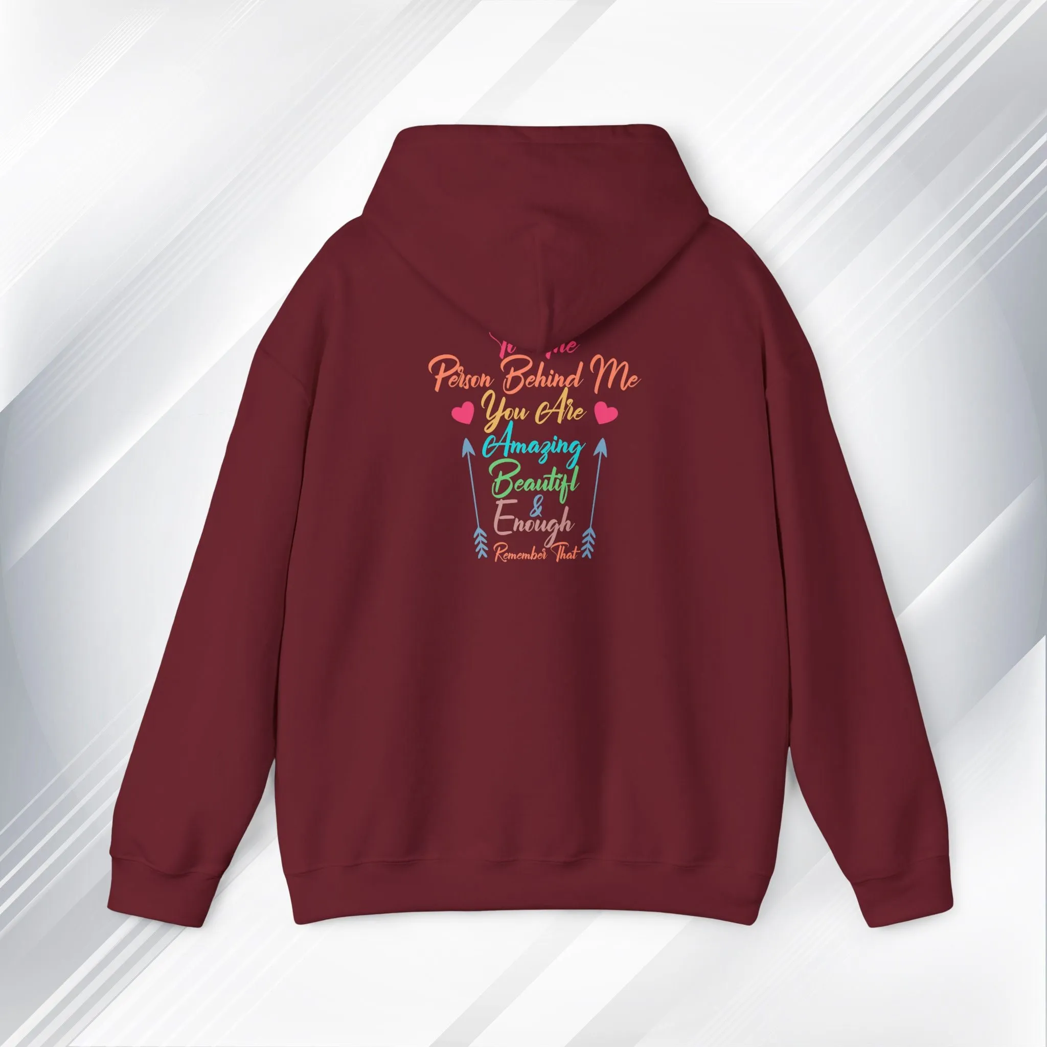 Inspirational Unisex Hoodie - 'You Are Enough' Motivational Sweatshirt for Self-Love & Positivity