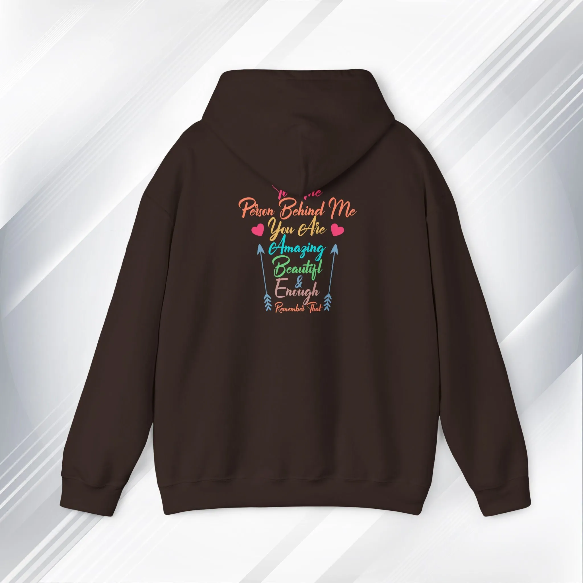 Inspirational Unisex Hoodie - 'You Are Enough' Motivational Sweatshirt for Self-Love & Positivity
