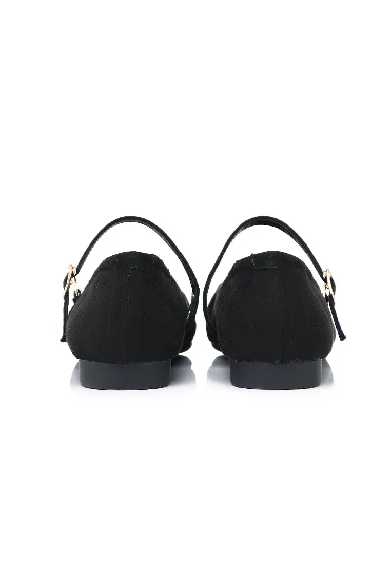 Iris Mary Jane Ballerina & Flats (Black)