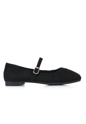 Iris Mary Jane Ballerina & Flats (Black)