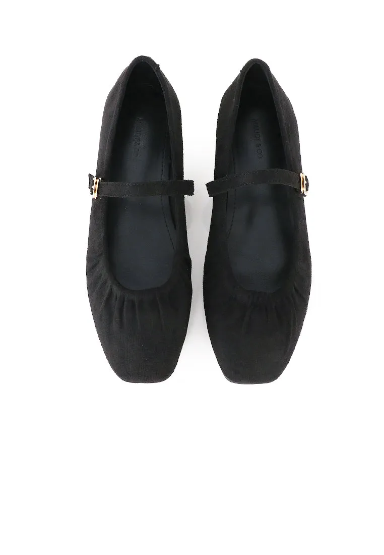 Iris Mary Jane Ballerina & Flats (Black)