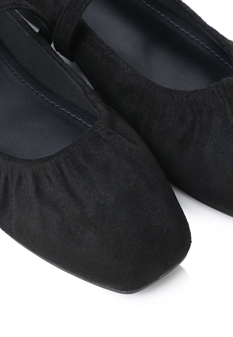 Iris Mary Jane Ballerina & Flats (Black)