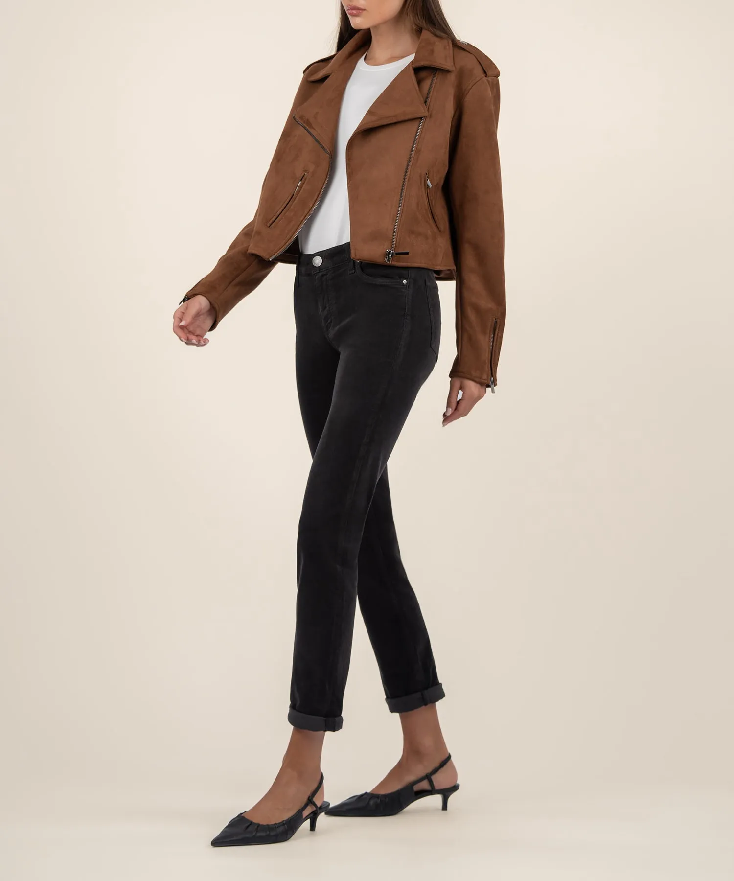 Jackie Faux Suede Moto Jacket - FINAL SALE