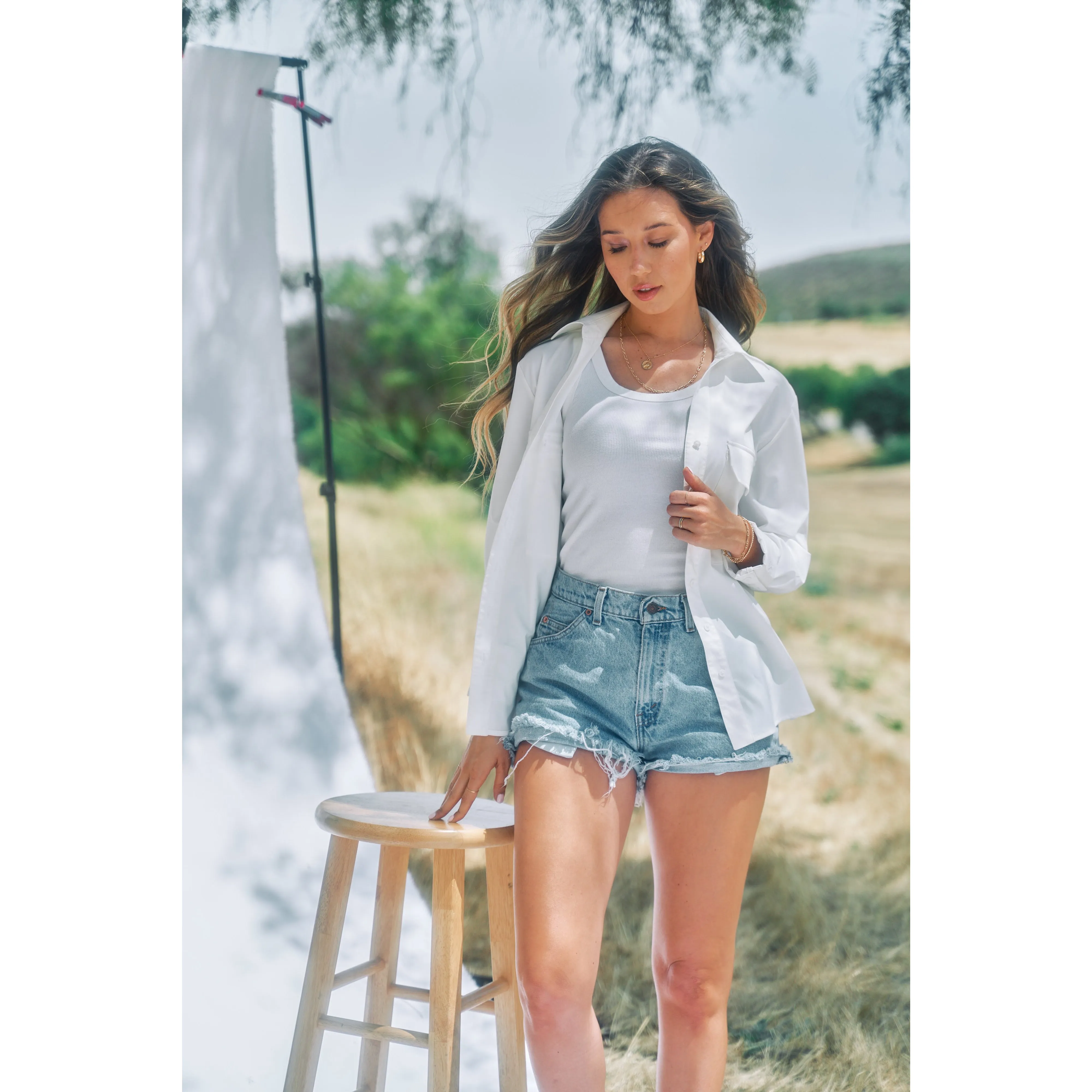 Jessica | The Classic Button-Down | Bone