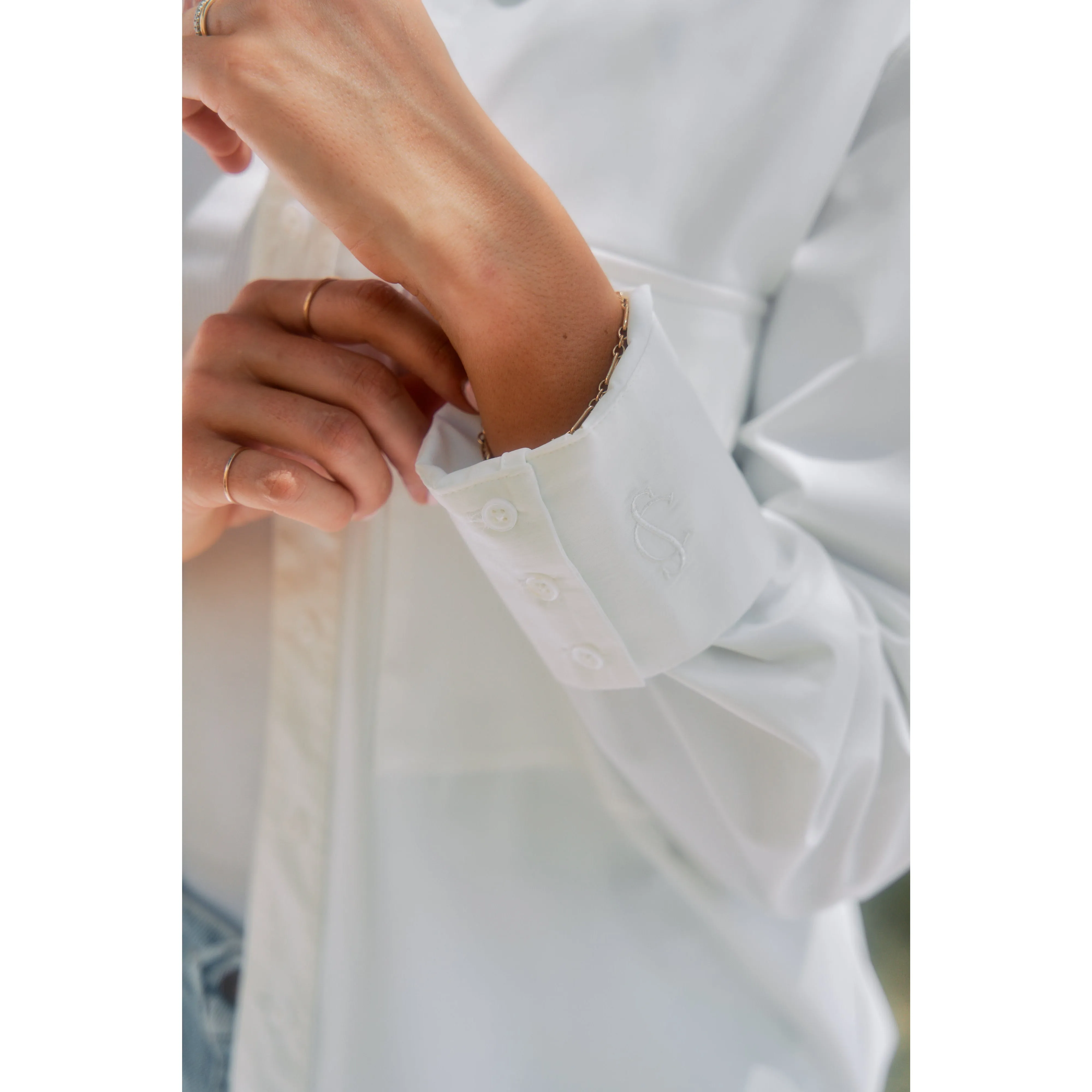 Jessica | The Classic Button-Down | Bone