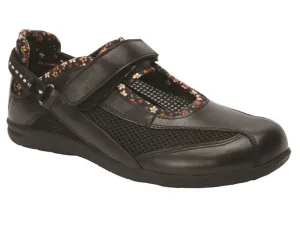 JOY Black Leather/Black Mesh