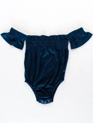 Karli Flutter Leotard: Navy