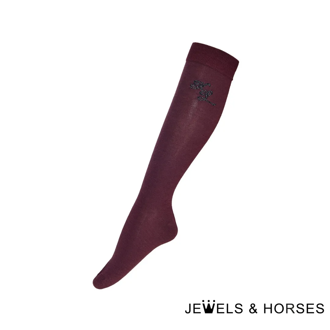 Kingsland Miley Coolmax Knee Socks - Red Fudge