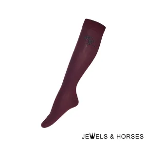 Kingsland Miley Coolmax Knee Socks - Red Fudge