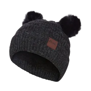 Kombi Black Cubbie Pom Pom Children's Hat