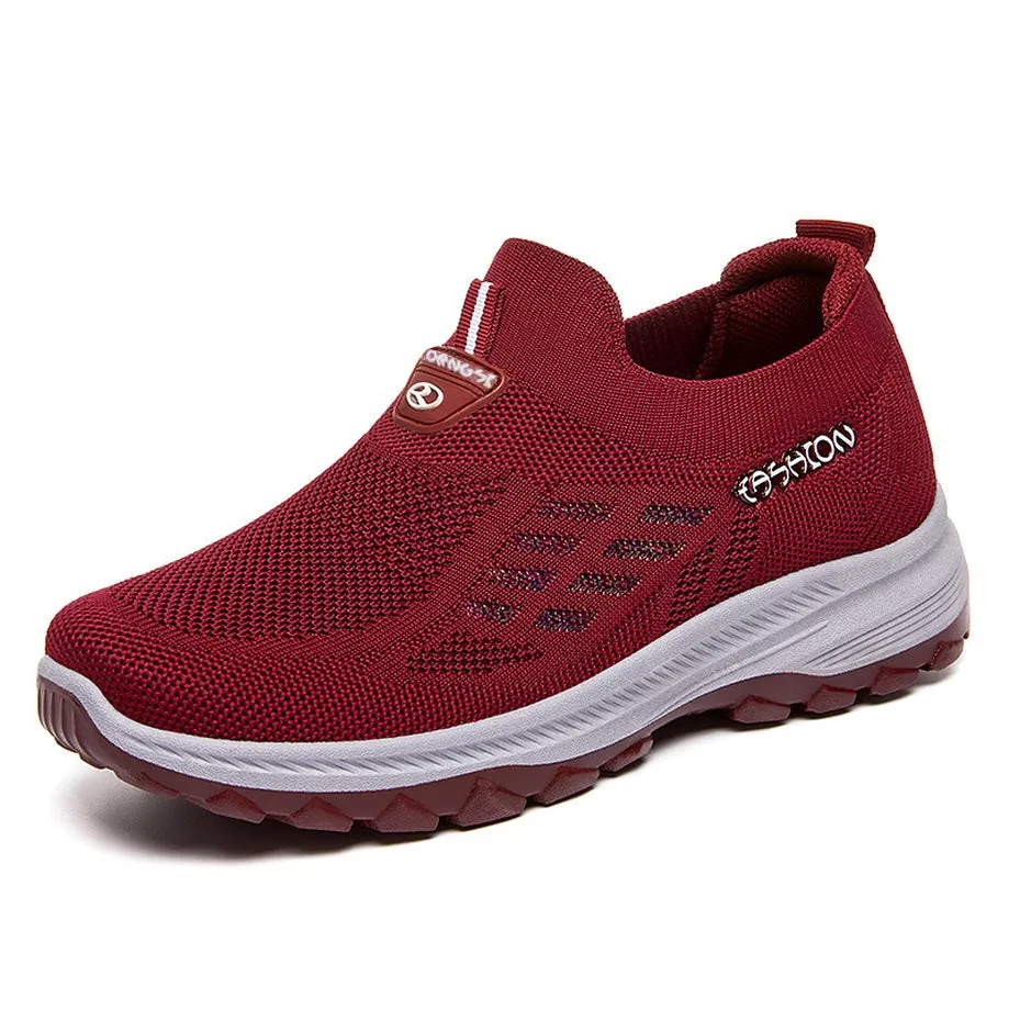 Lightweight and Breathable Women's Slip-On Sneakers for Running
