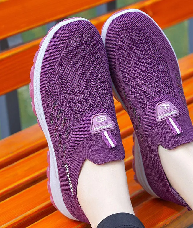 Lightweight and Breathable Women's Slip-On Sneakers for Running