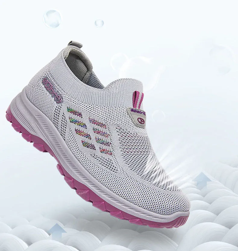Lightweight and Breathable Women's Slip-On Sneakers for Running