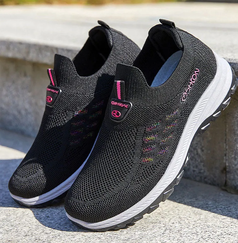 Lightweight and Breathable Women's Slip-On Sneakers for Running