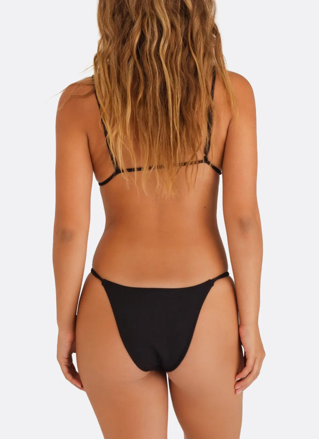 LUCID BIJOU BIKINI TOP - Dark Seas Black