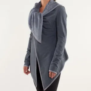 Lululemon Prescence of Mind Fleece Cardigan Women's High Pile Cozy Wrap Neck 8