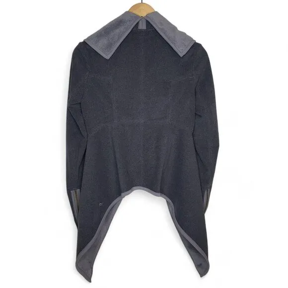 Lululemon Prescence of Mind Fleece Cardigan Women's High Pile Cozy Wrap Neck 8