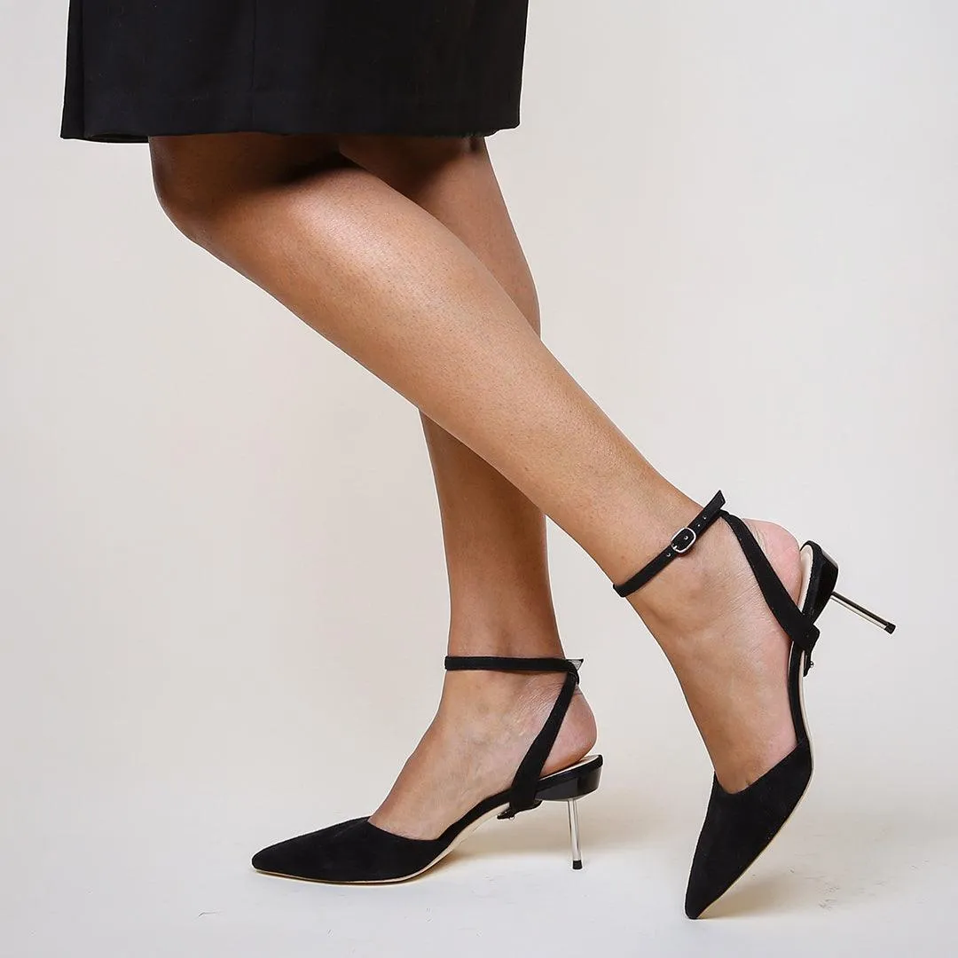 Marilyn in Black Suede