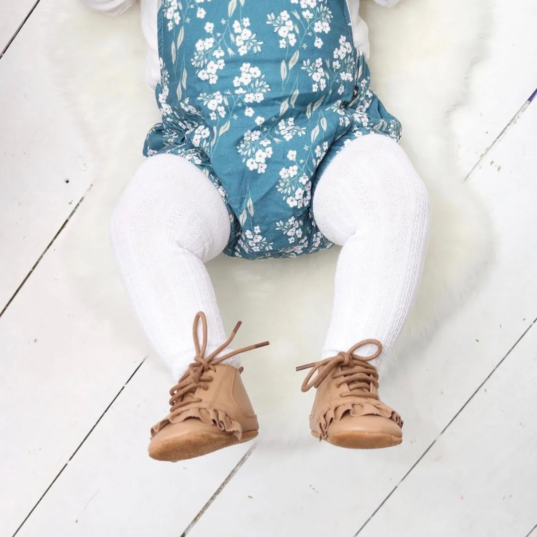 Marlowe Frill Tan Girls Boots