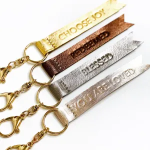Metallic Leather Keychain {Redeemed}