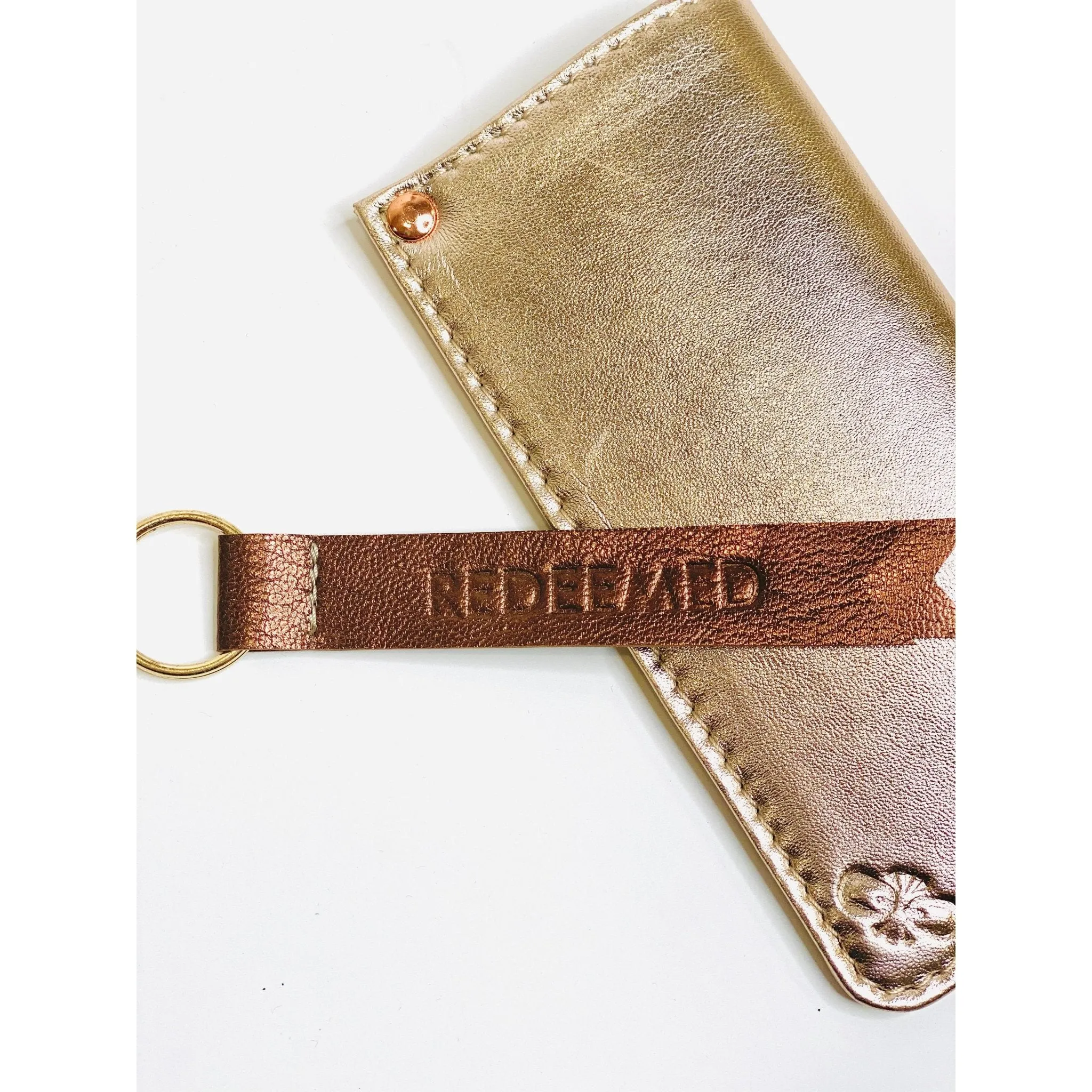 Metallic Leather Keychain {Redeemed}