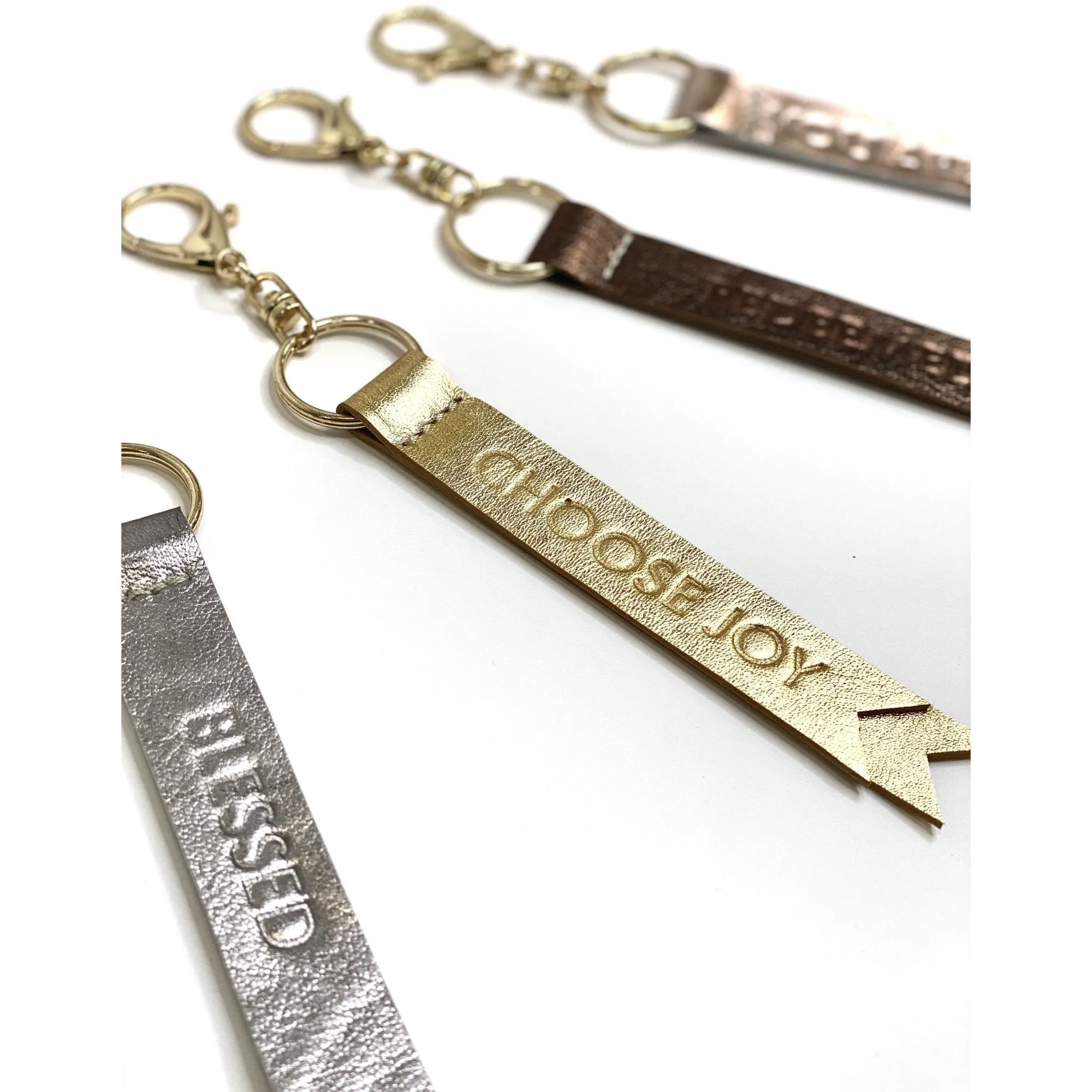 Metallic Leather Keychain {Redeemed}