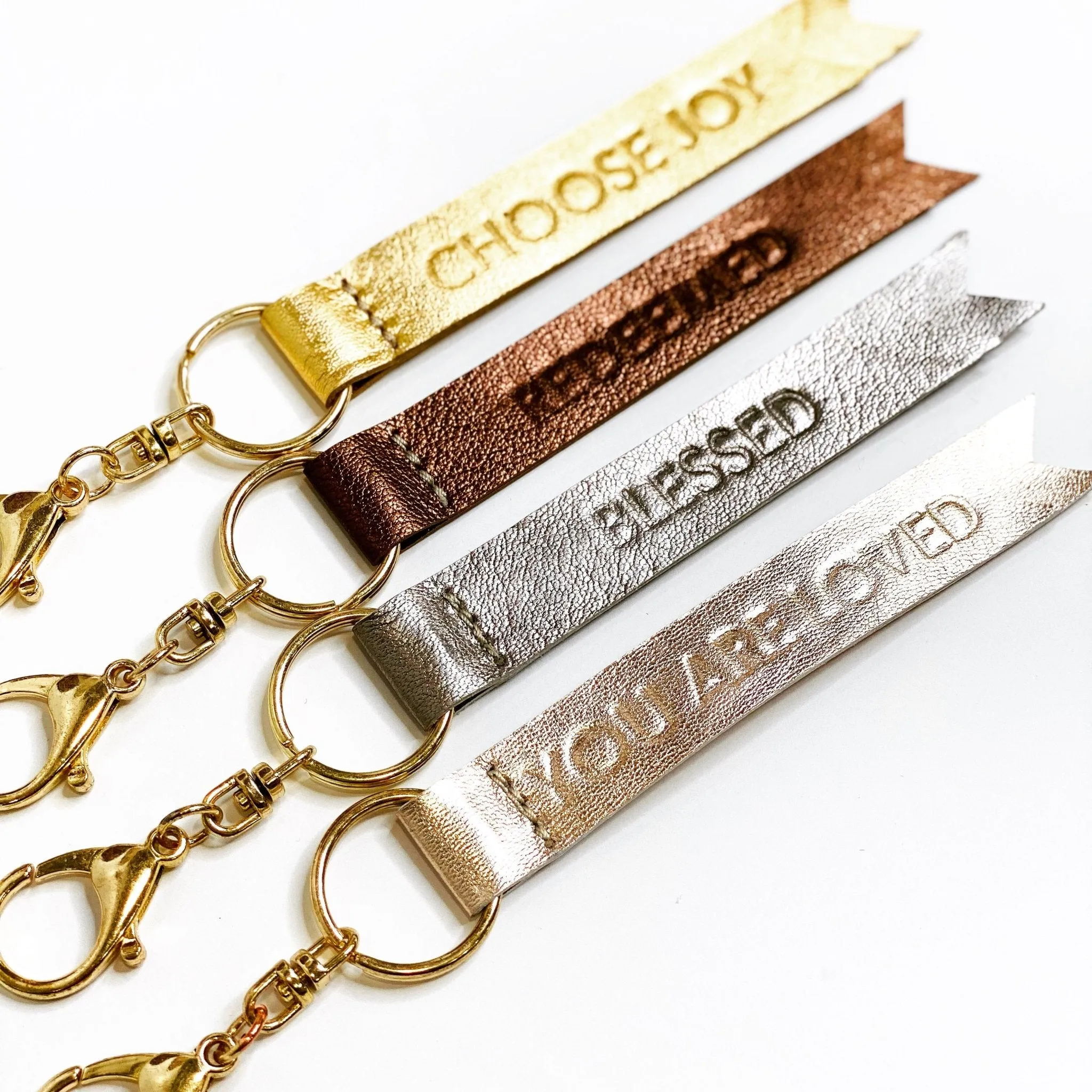 Metallic Leather Keychain {Redeemed}