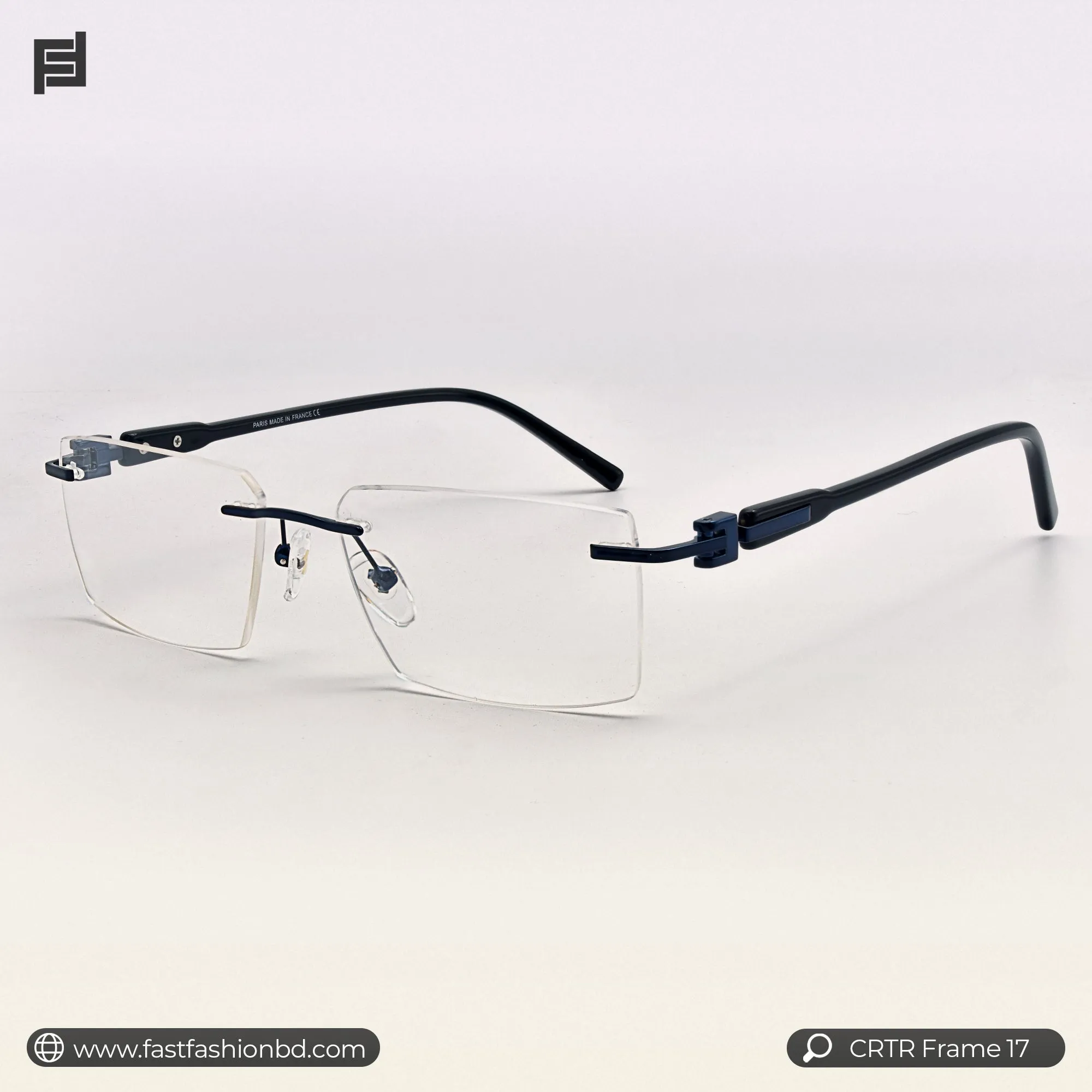 Modern Looking Trendy Stylish Rimless Optic Frame | CRTR Frame 17