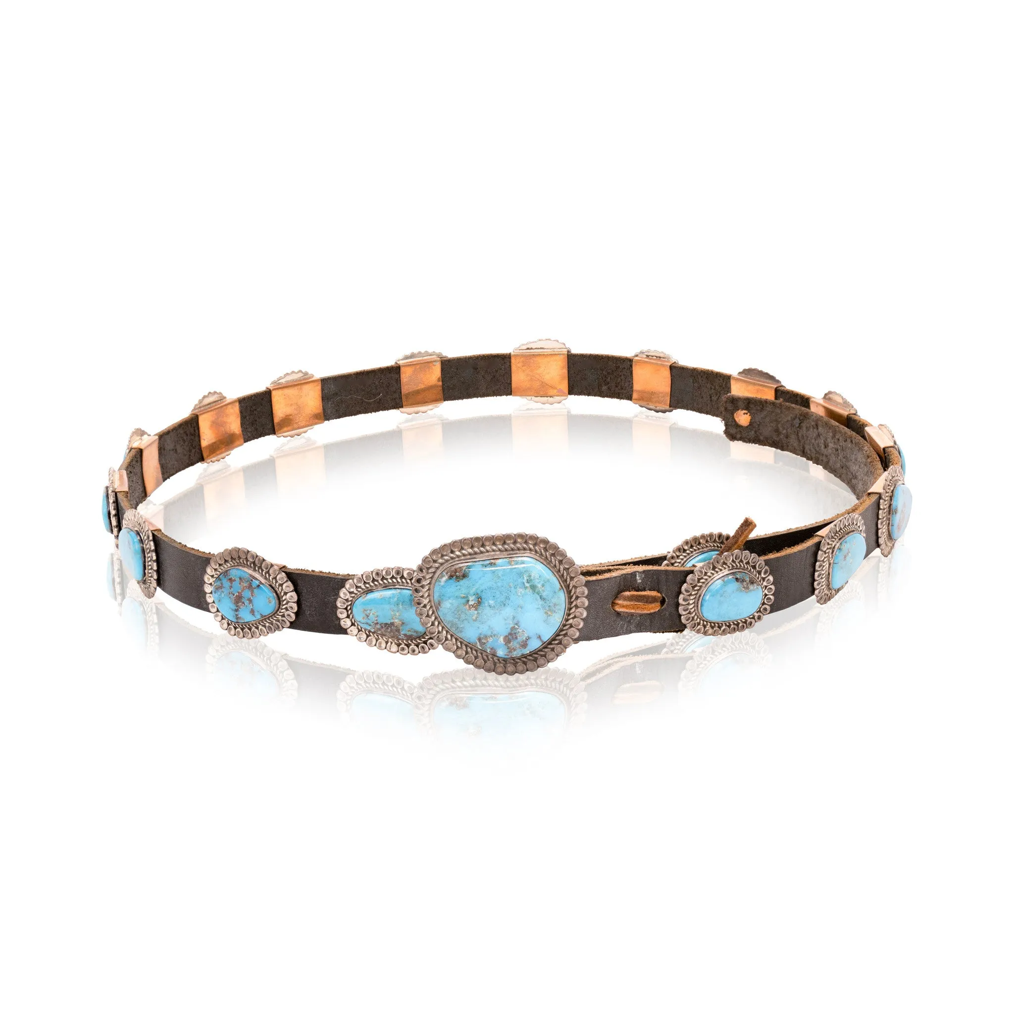 Navajo Turquoise Concho Belt