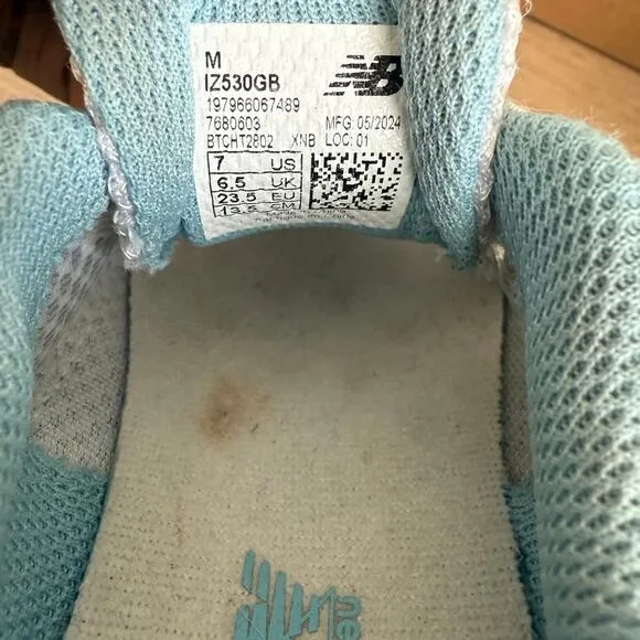 New Balance 530 Blue/White Toddler Sneakers - SZ 7 C