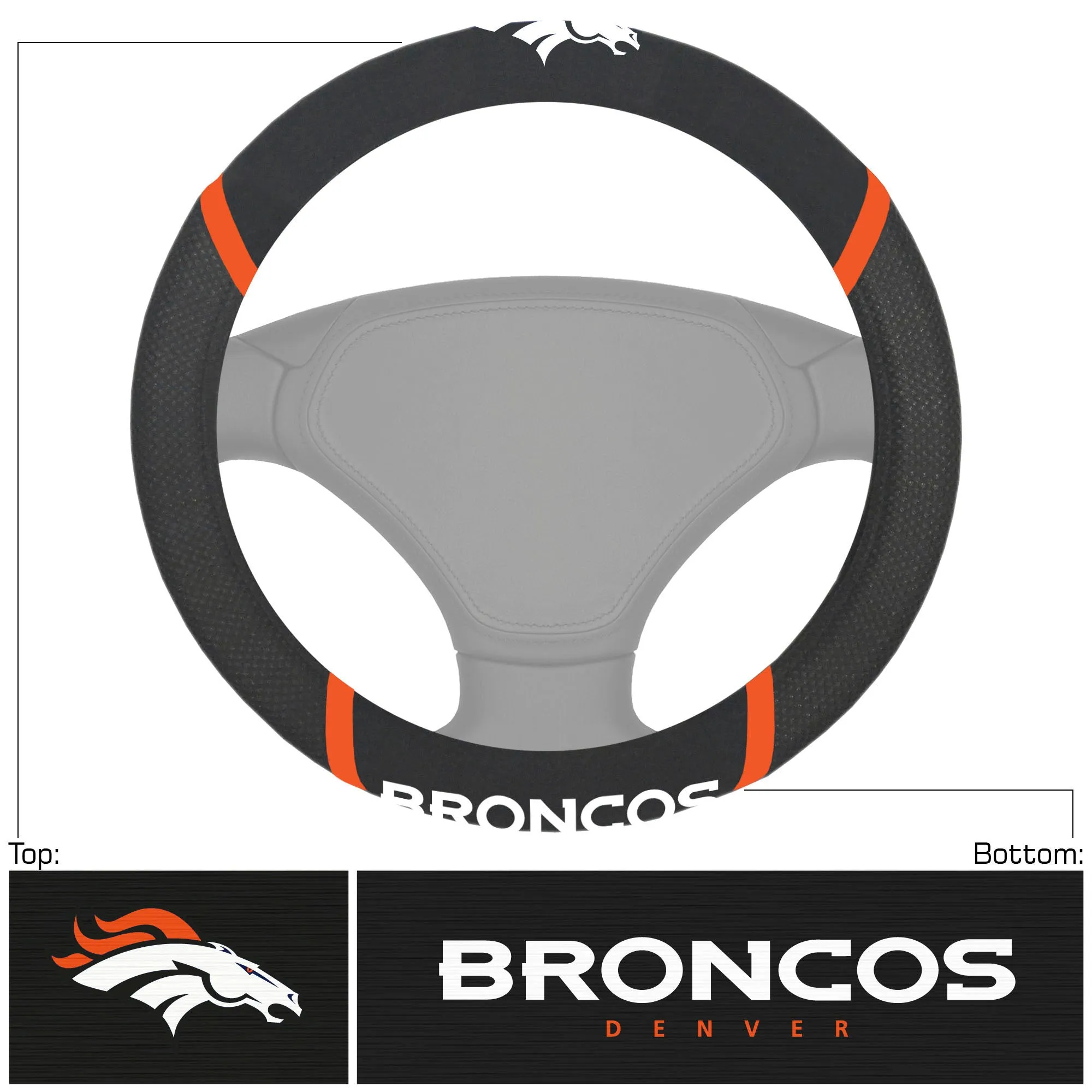 NFL - Denver Broncos Steering Wheel Cover