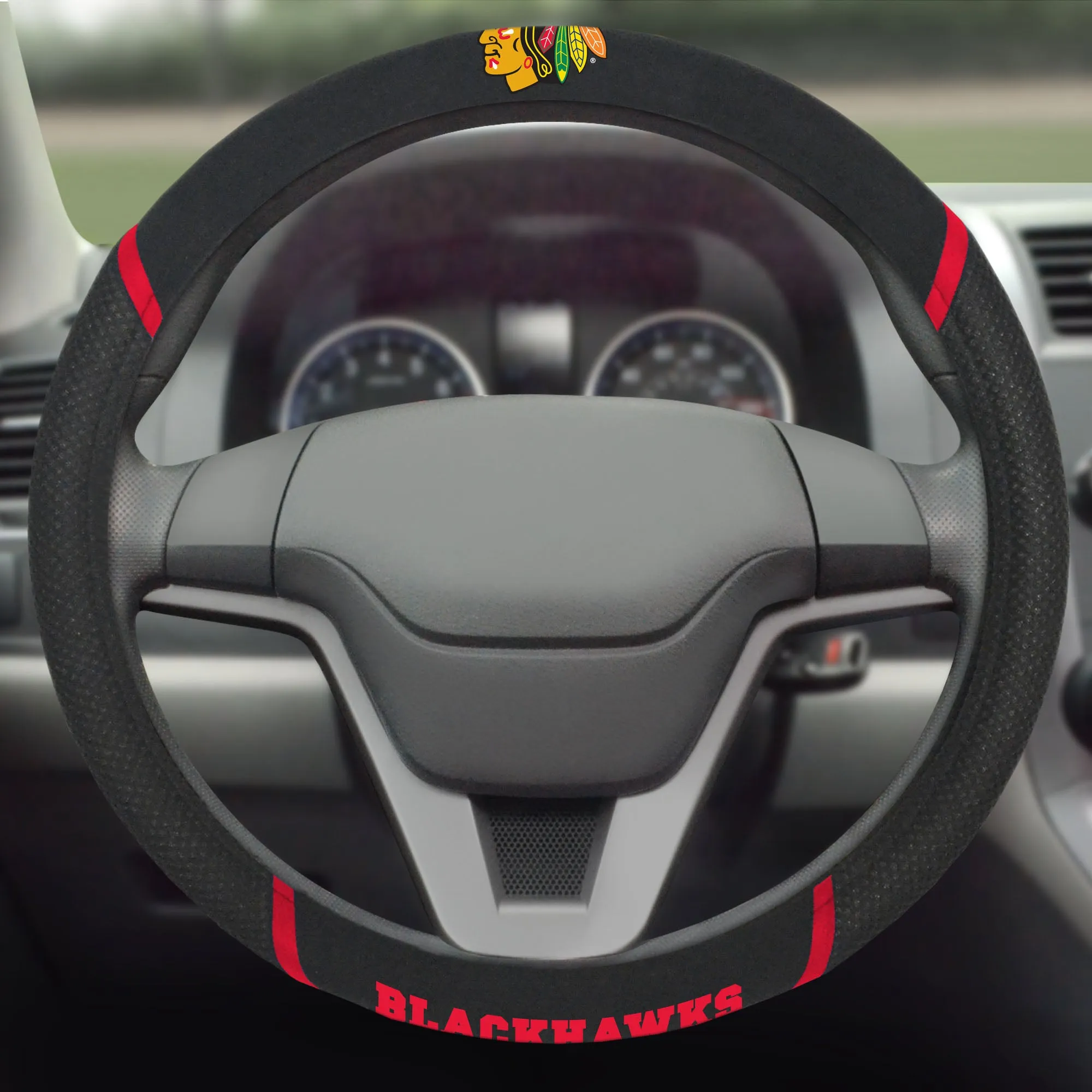 NHL - CHICAGO BLACKHAWKS STEERING WHEEL COVER