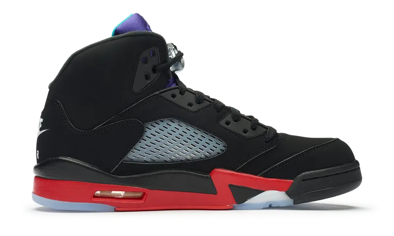 Nike Jordan 5 Retro Top 3 Black Red Grape (CZ1786-001) Men's Size 8-12