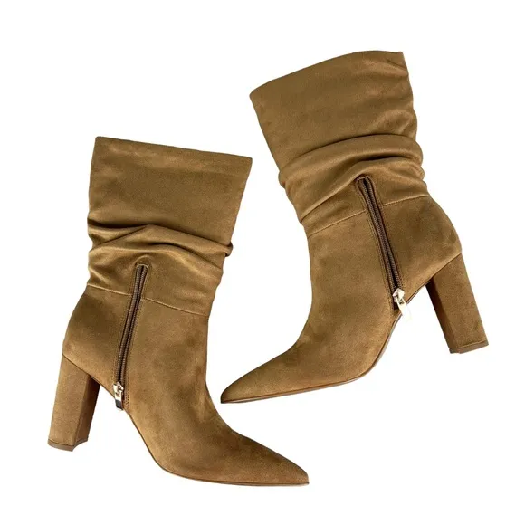 NINE WEST UNNI2 Slouch Block Heel Boots