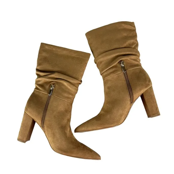 NINE WEST UNNI2 Slouch Block Heel Boots
