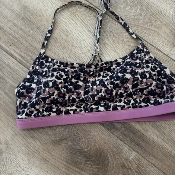 NWOT JOHNNY WAS CALME Leopard Print Women's Bralette sports bra