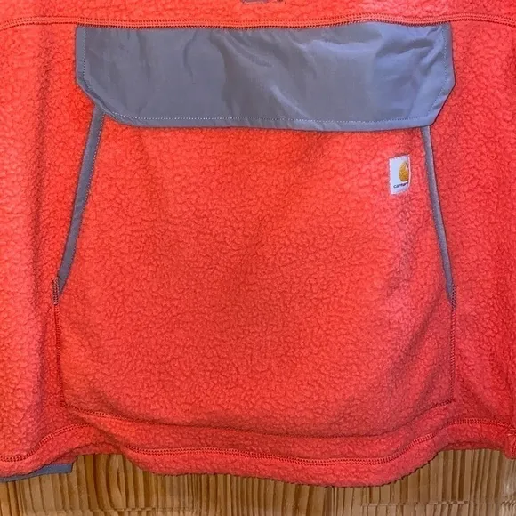 Nwt Carhartt Women's Relaxed Fit Front Pocket Fleece Pullover Size Medium