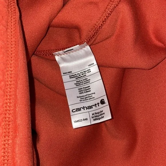 Nwt Carhartt Women's Relaxed Fit Front Pocket Fleece Pullover Size Medium