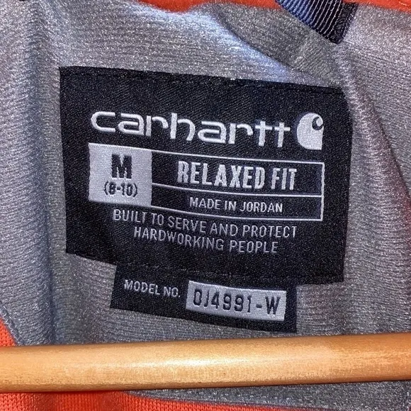 Nwt Carhartt Women's Relaxed Fit Front Pocket Fleece Pullover Size Medium