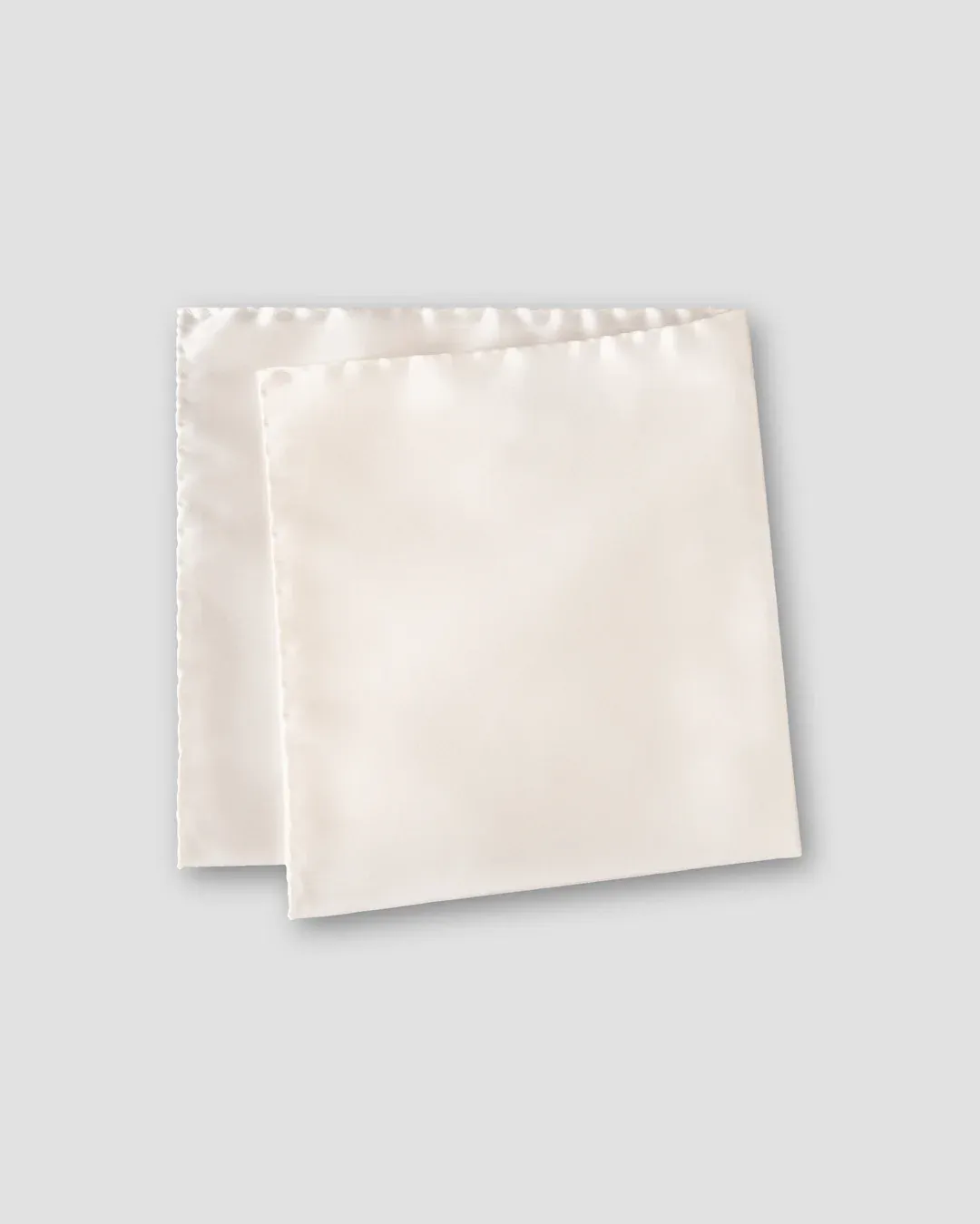 OFF-WHITE SILK WEDDING POCKET SQUARE
