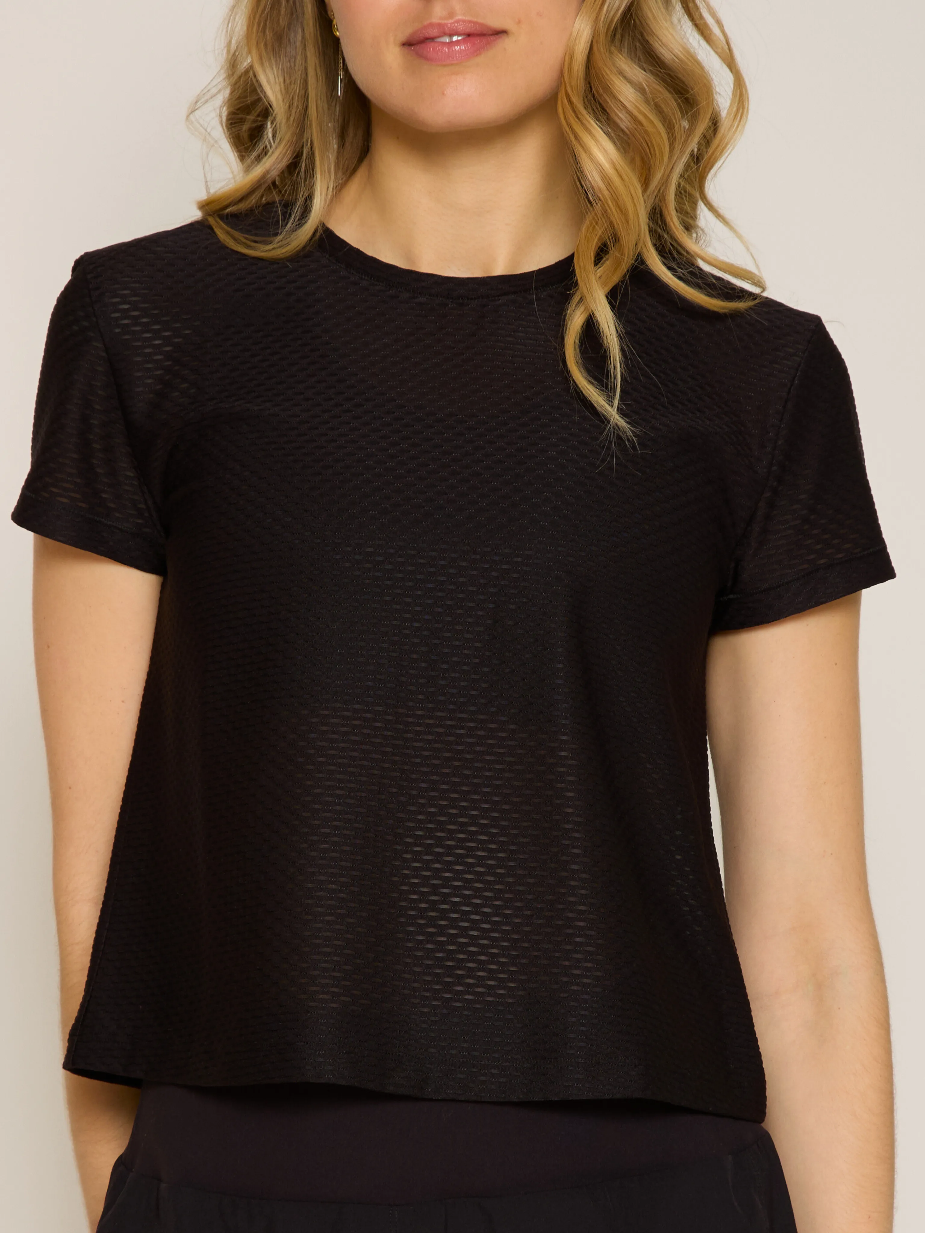 Open Back Short Sleeve Honey Tee